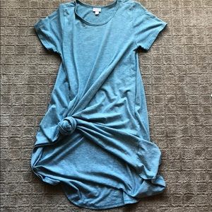 LulaRoe Carly- size small- heathered blue